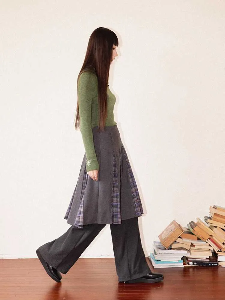 A-line pleated skirt【s0000010708】