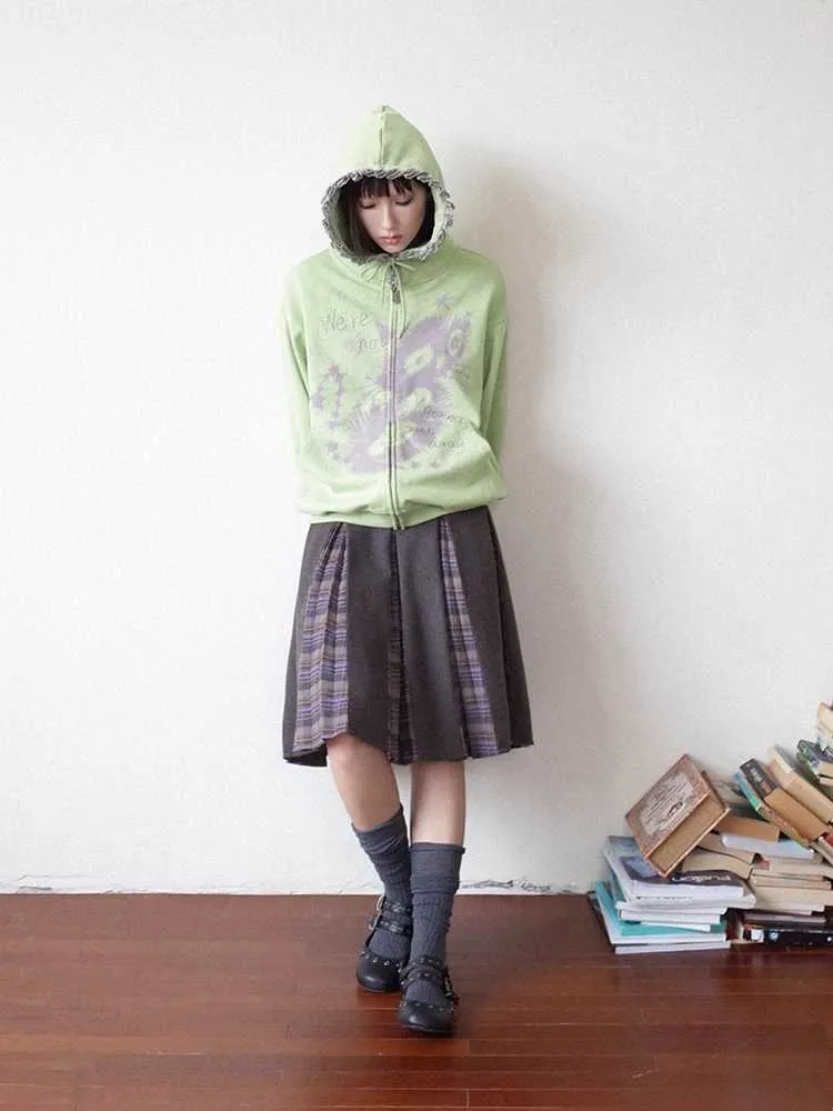 A-line pleated skirt【s0000010708】