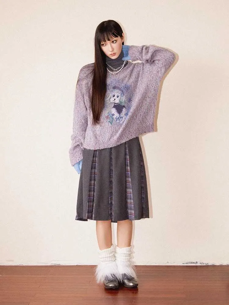 A-line pleated skirt【s0000010708】