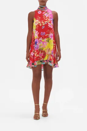 BACK NECK TIE SHORT DRESS THE BEETLES