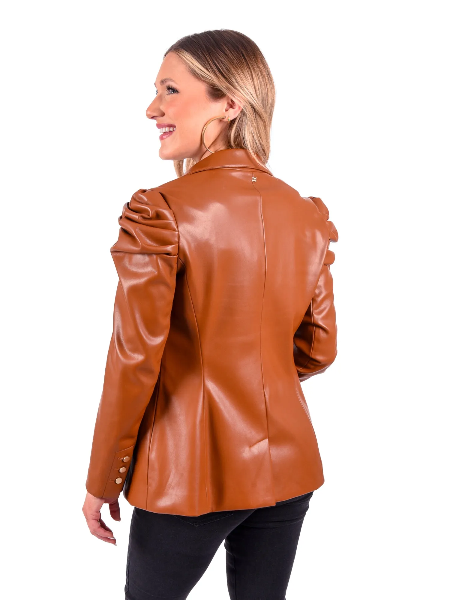 Bradshaw Blazer - Luggage Vegan Leather