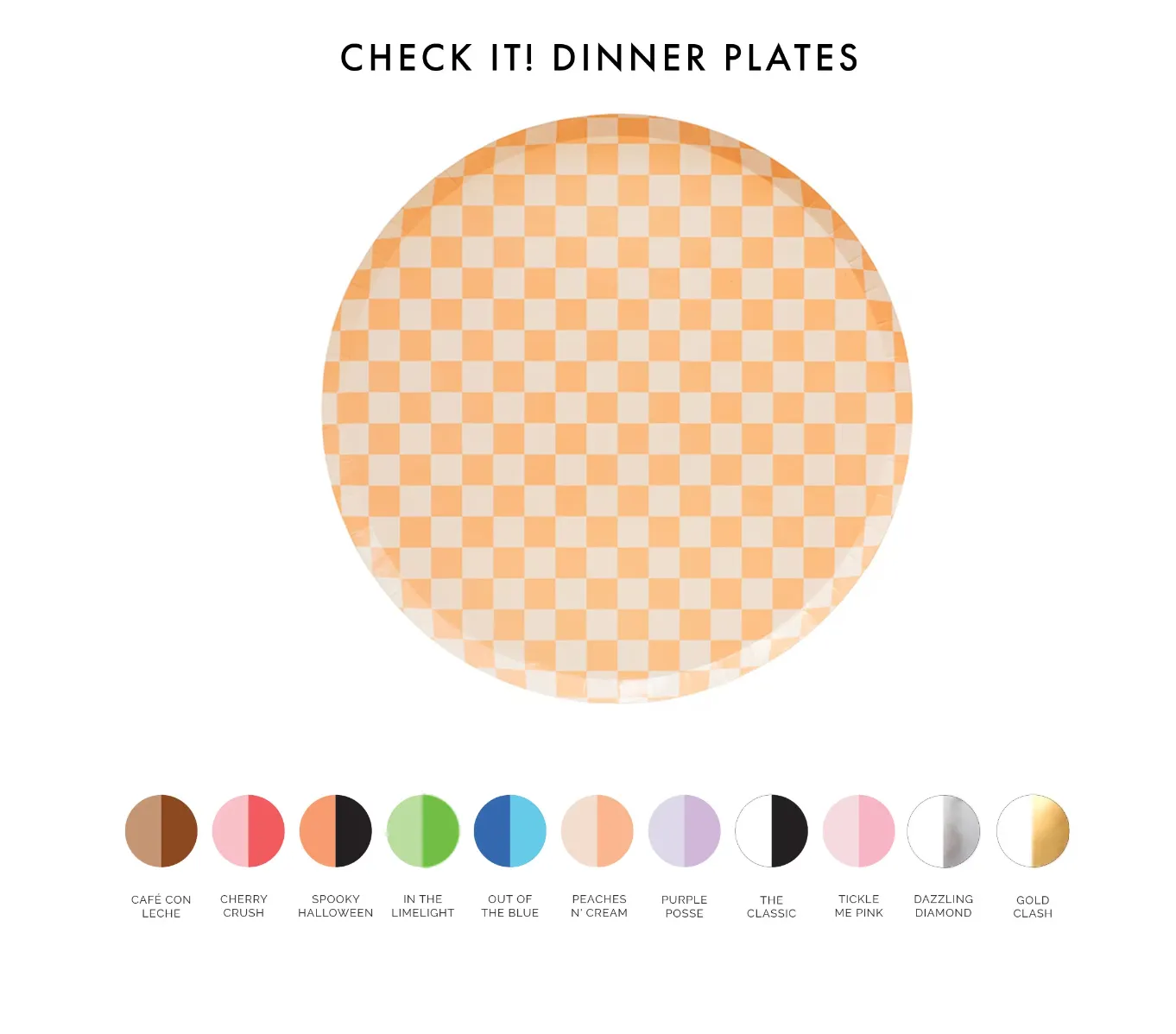 Check It! Dinner Plates - 8 Pk. - Blue