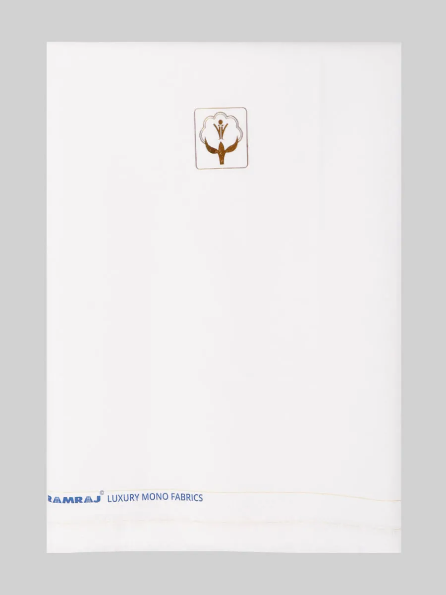 Cotton White Shirt Fabric Utsav 2M