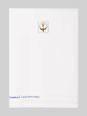 Cotton White Shirt Fabric Utsav 2M