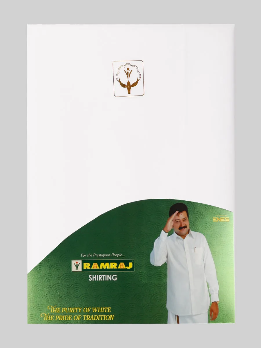 Cotton White Shirt Fabric Utsav 2M
