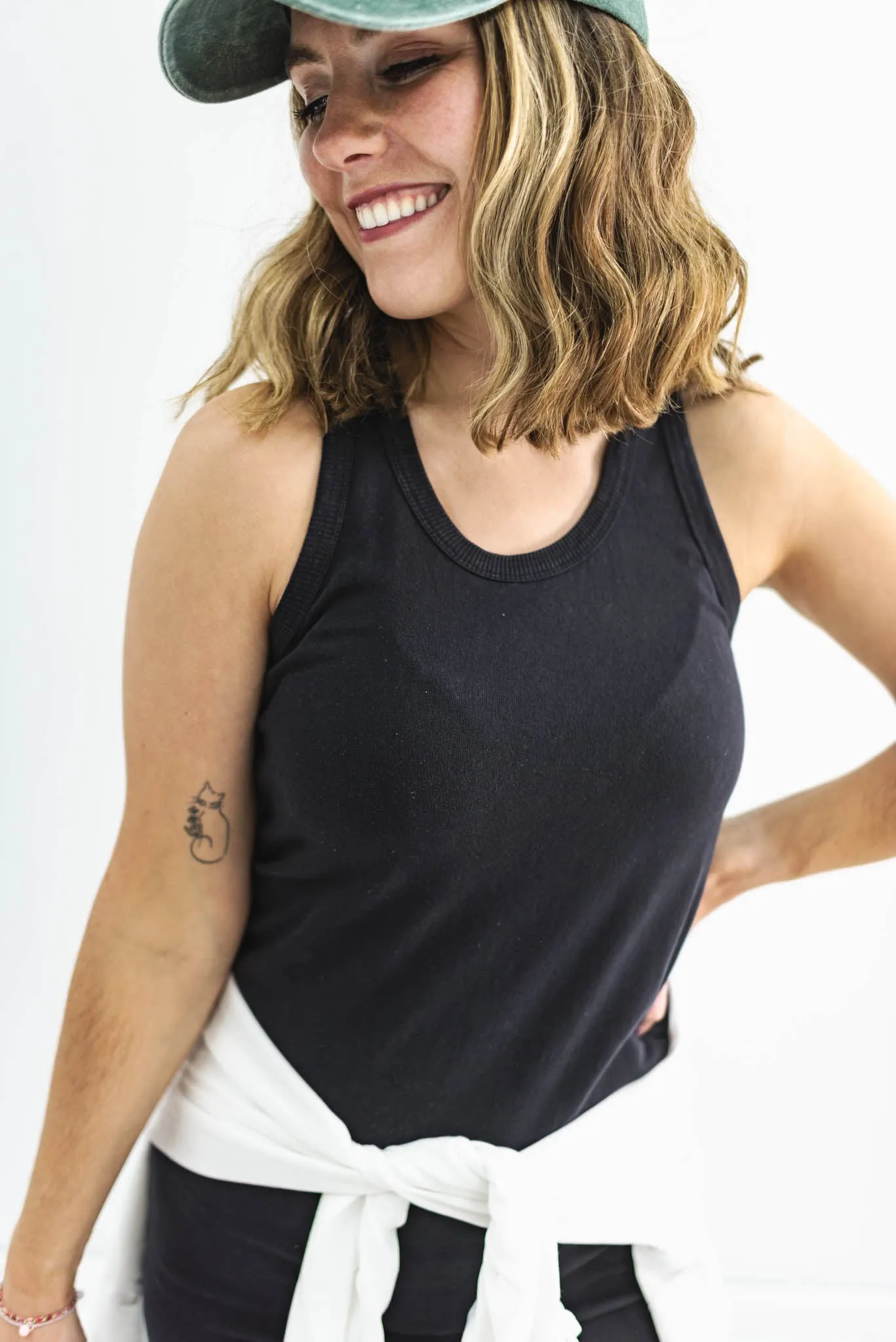 Dip In The Pool Sleeveless Shift Dress