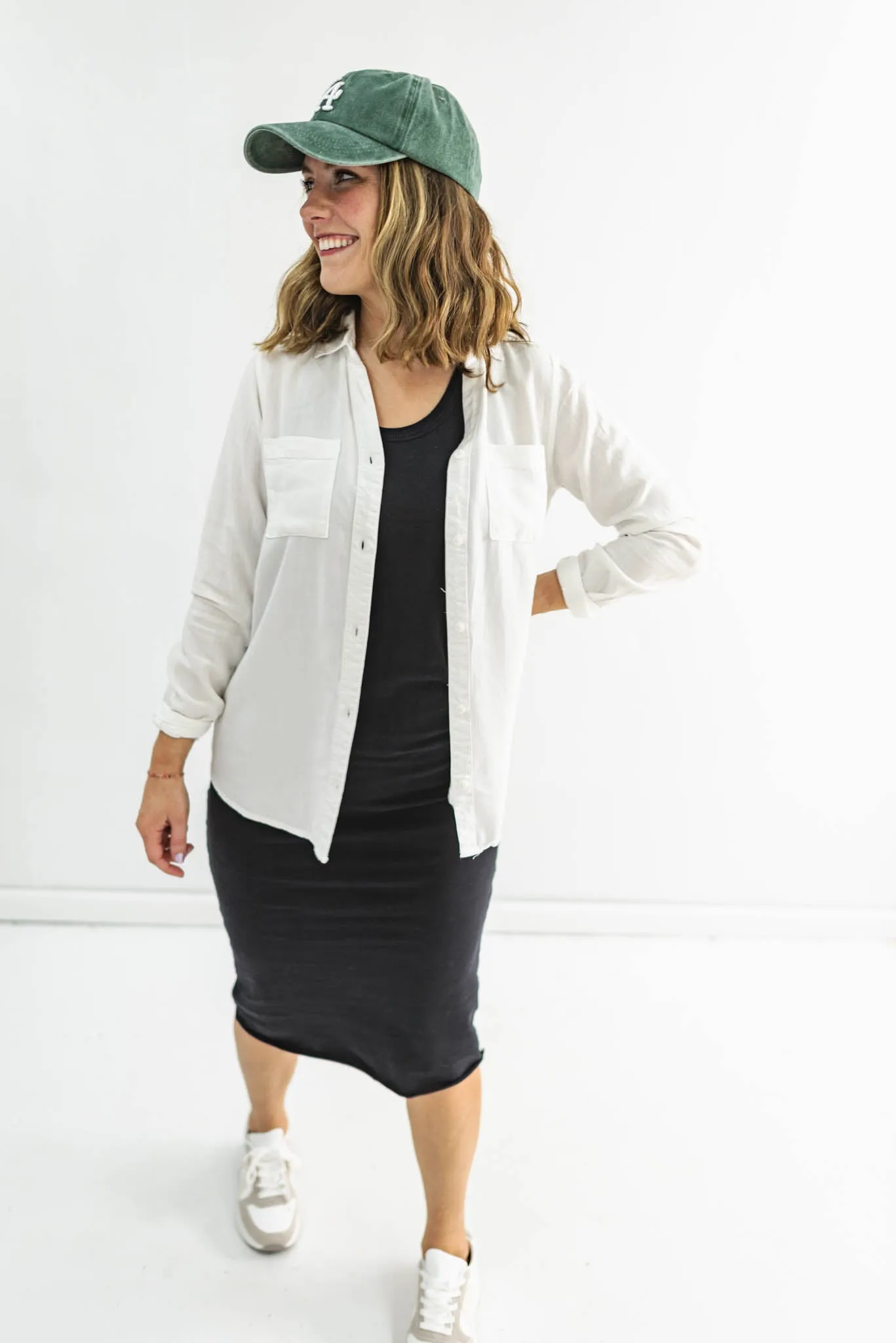 Dip In The Pool Sleeveless Shift Dress