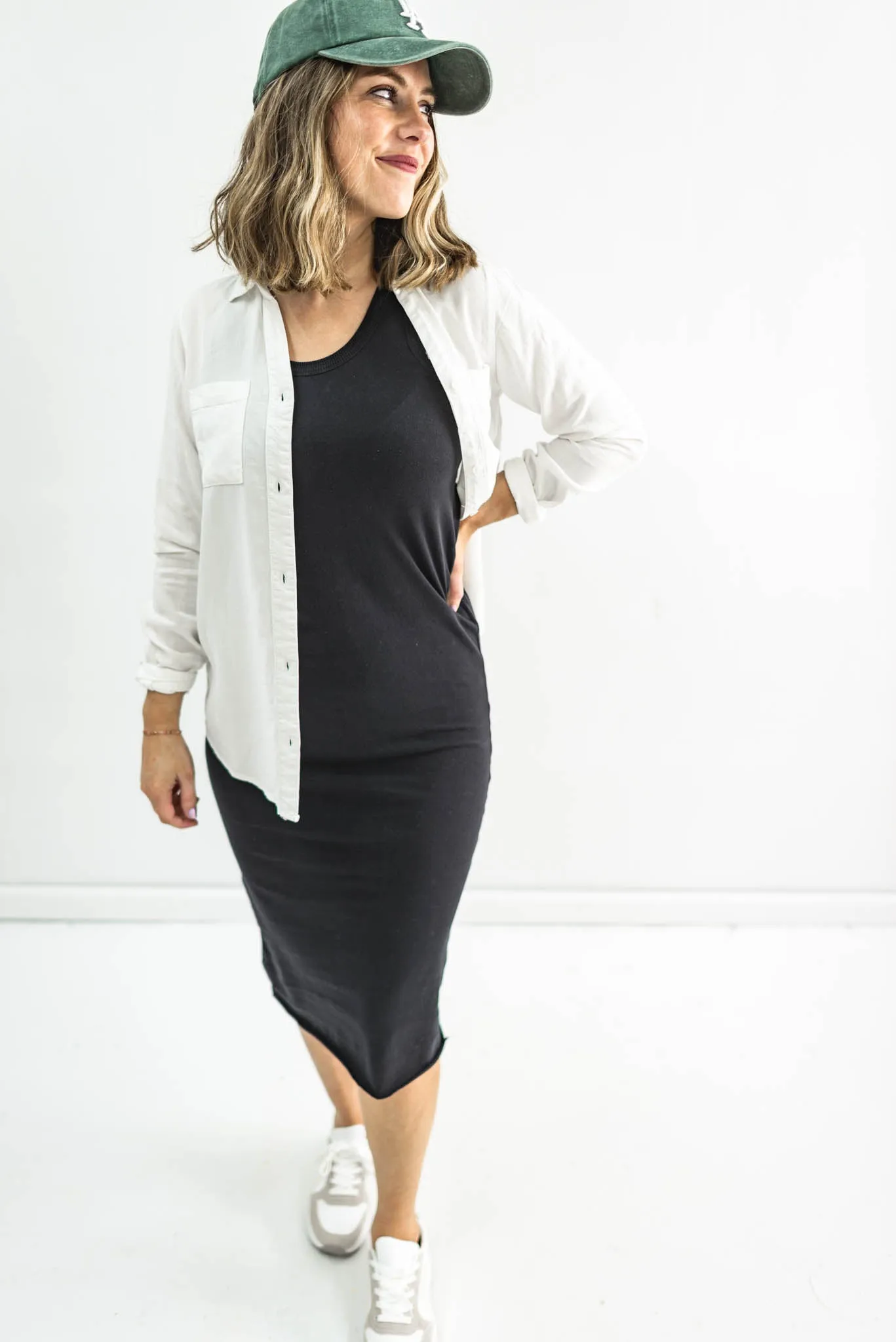 Dip In The Pool Sleeveless Shift Dress