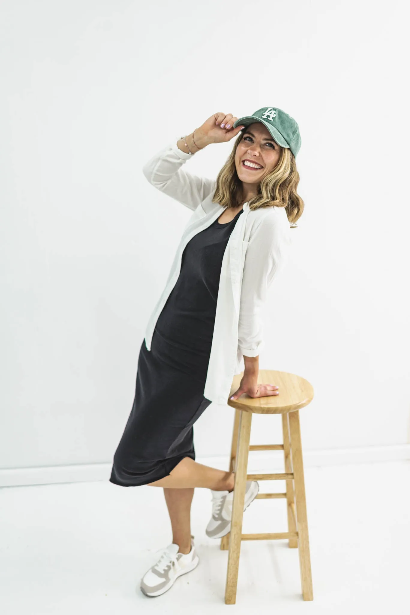 Dip In The Pool Sleeveless Shift Dress
