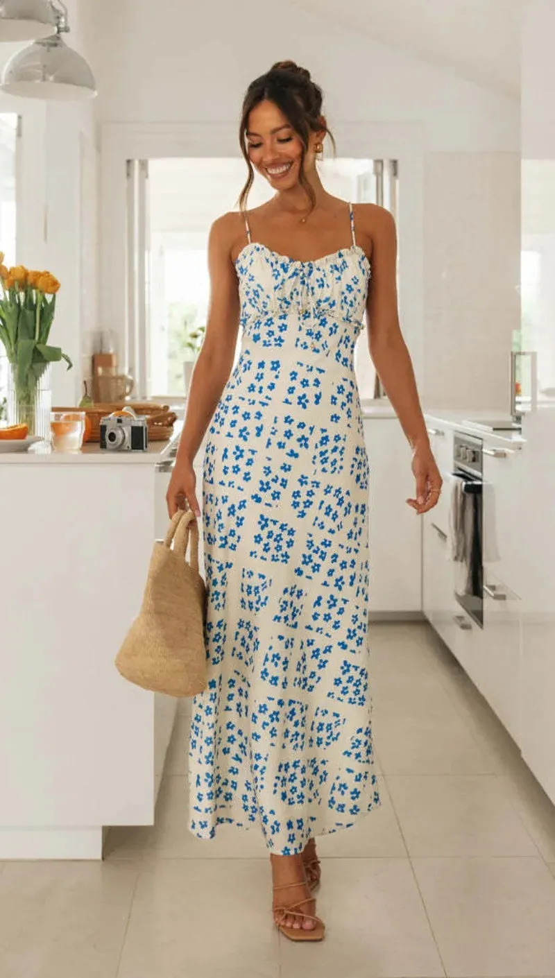 DressBetty - 2024 New Sexy Backless High Waist Strap Maxi Dress