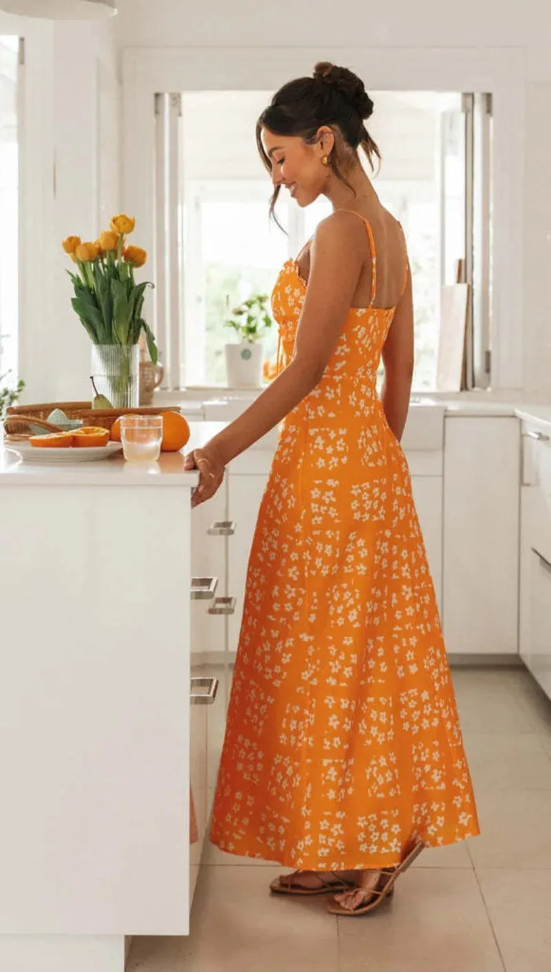 DressBetty - 2024 New Sexy Backless High Waist Strap Maxi Dress