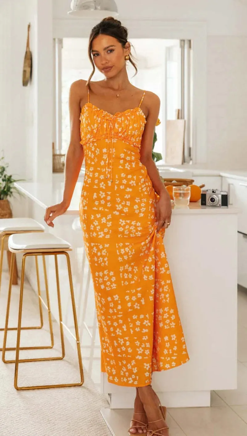 DressBetty - 2024 New Sexy Backless High Waist Strap Maxi Dress