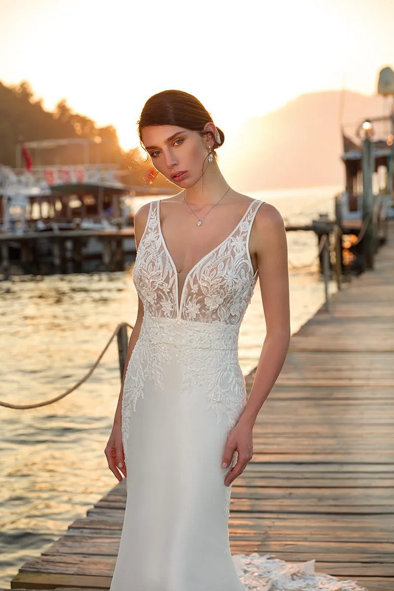 Eddy K Arianna Mermaid Wedding Gown - Off The Rack