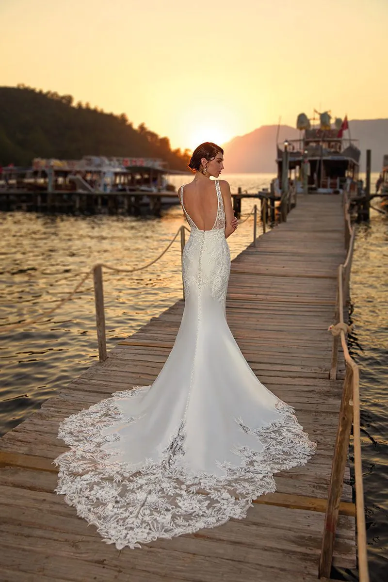Eddy K Arianna Mermaid Wedding Gown - Off The Rack