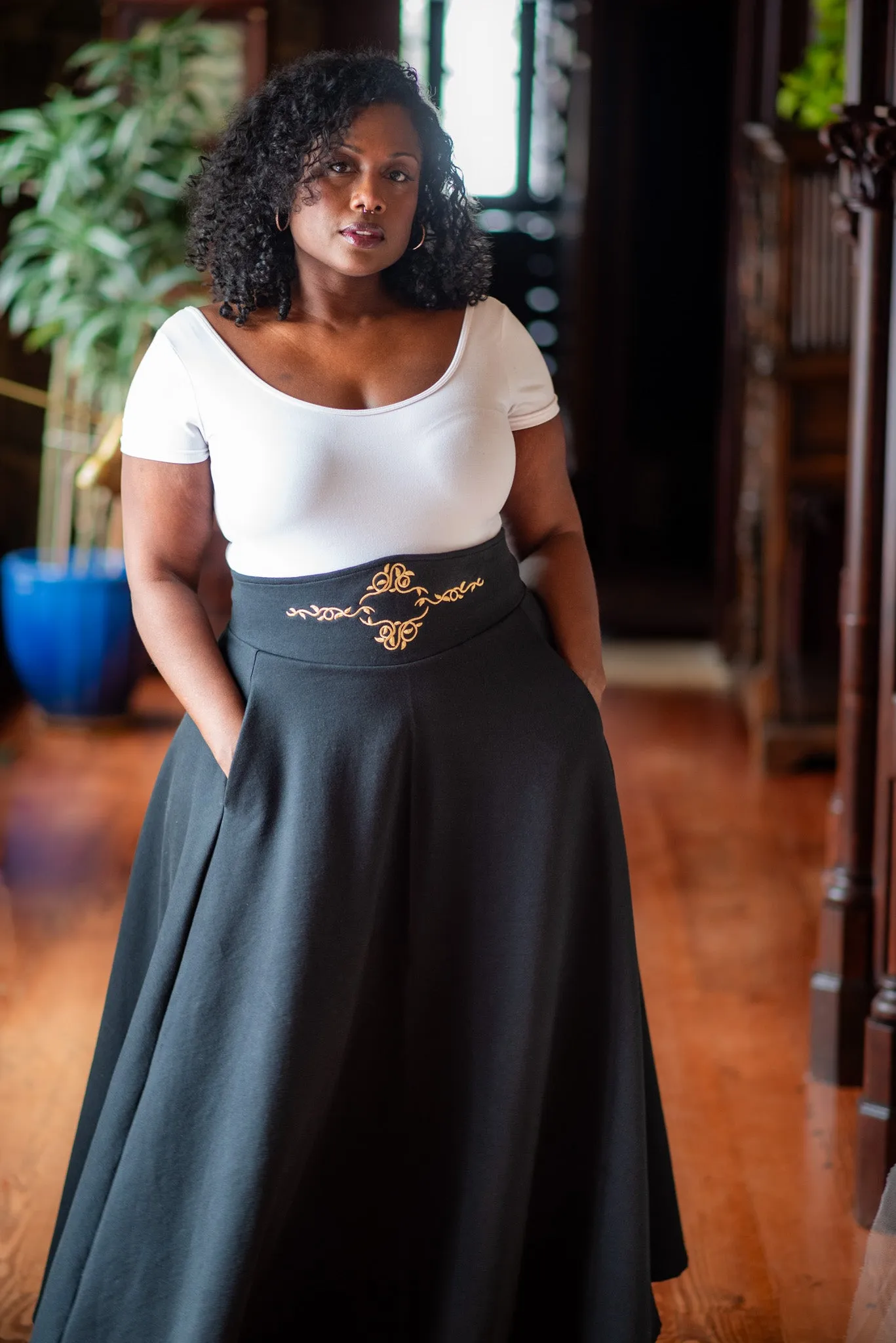 Embroidered Julia Skirt