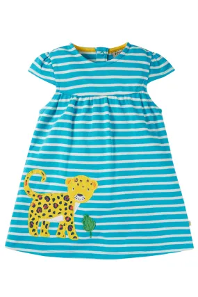 Frugi Little Layla Dress - Tropical Sea Breton/Jaguar