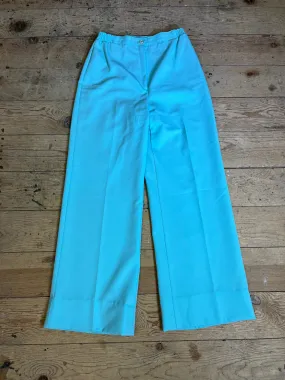 High Rise Seafoam Teal Trousers