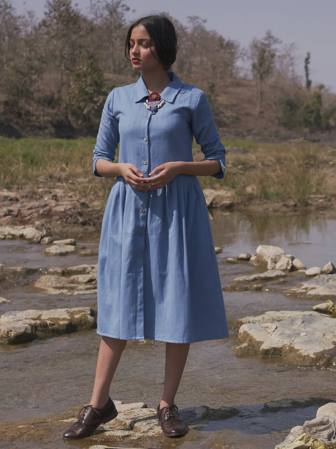 Lakeside Dress With Overgarment