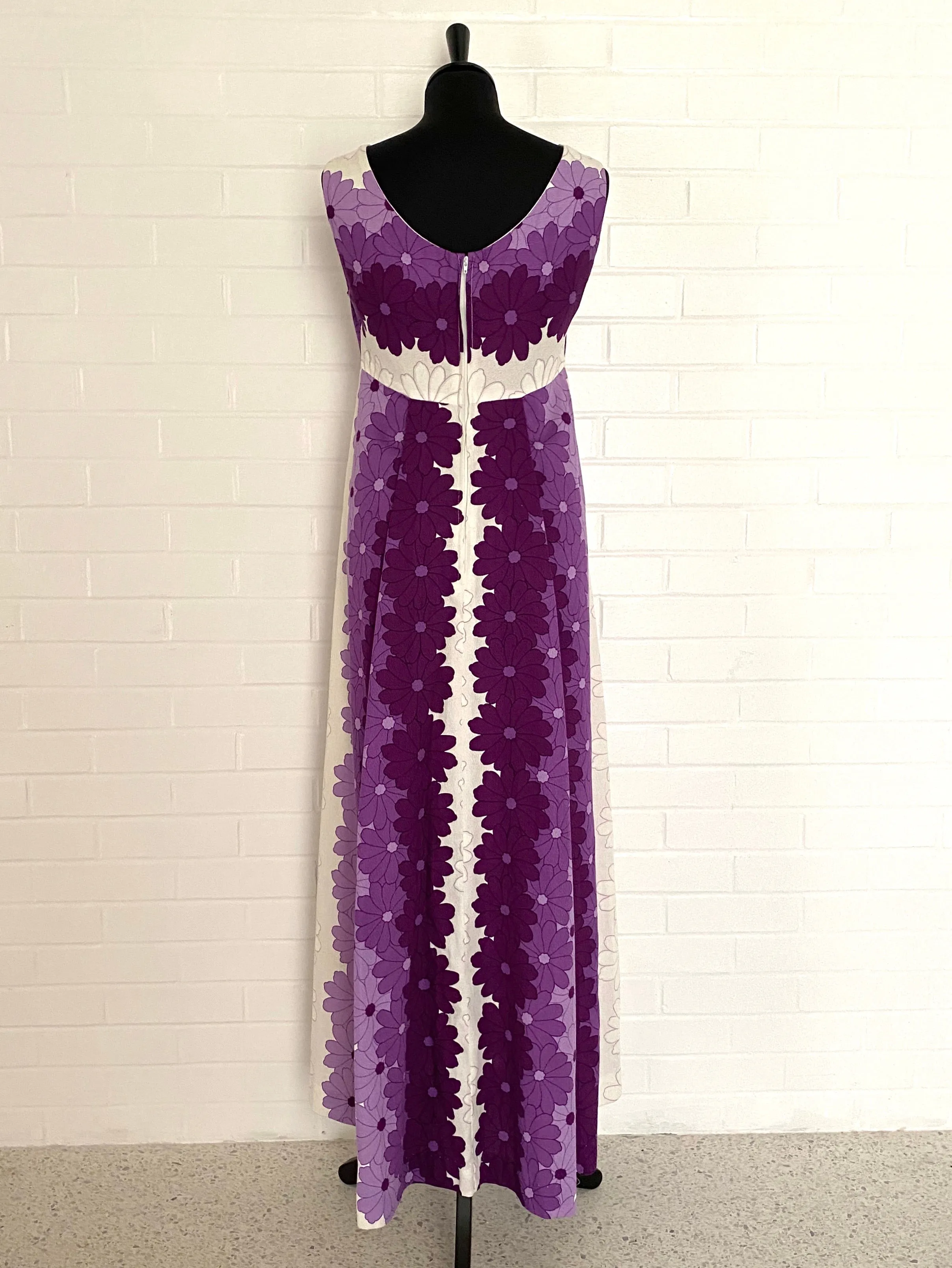 Late 1960s Ui-Maikai Hawaiian Maxi Dress