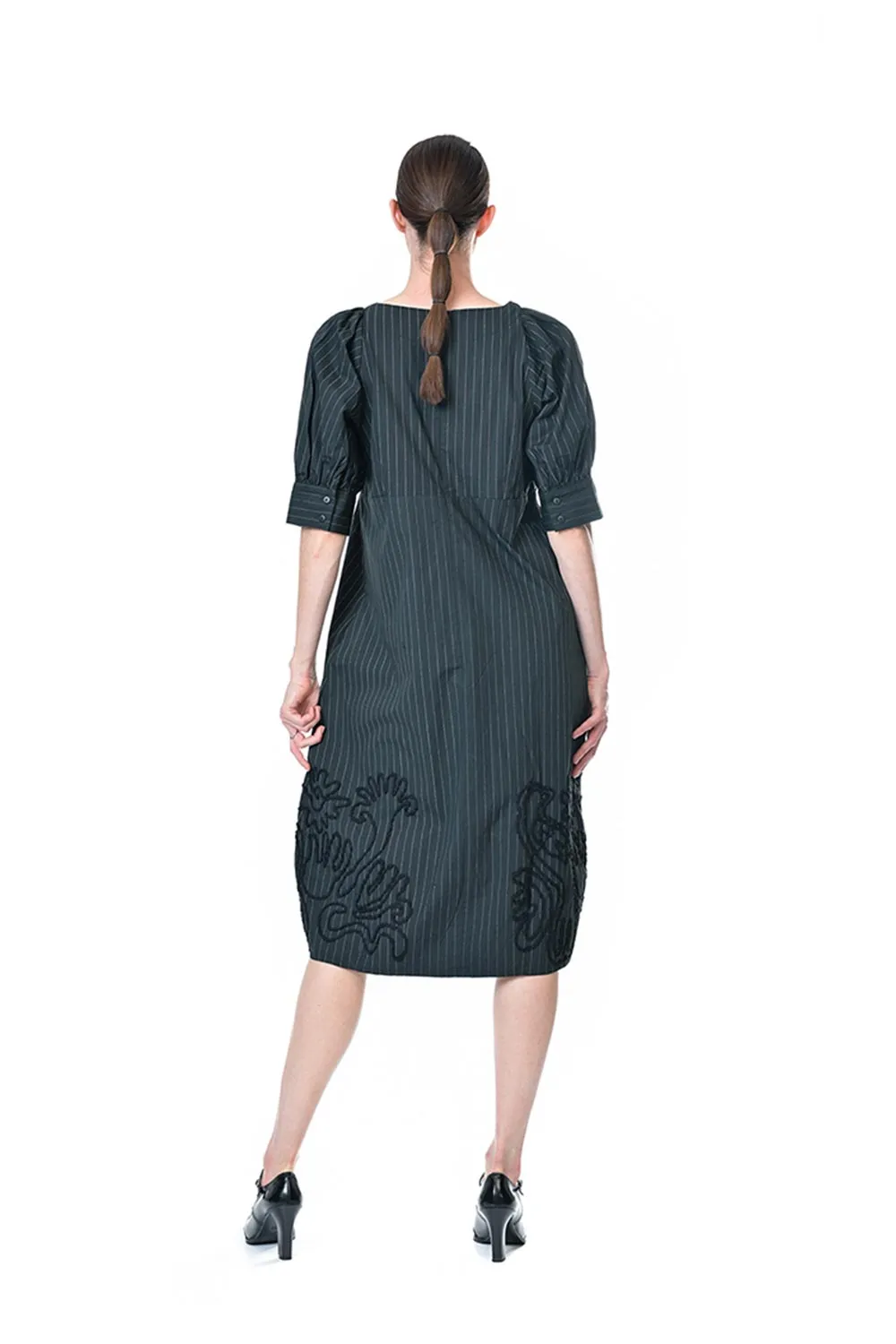 Megan Salmon - M8021 Joseph Pinstripe Dress