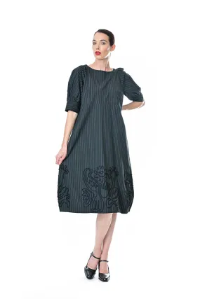 Megan Salmon - M8021 Joseph Pinstripe Dress