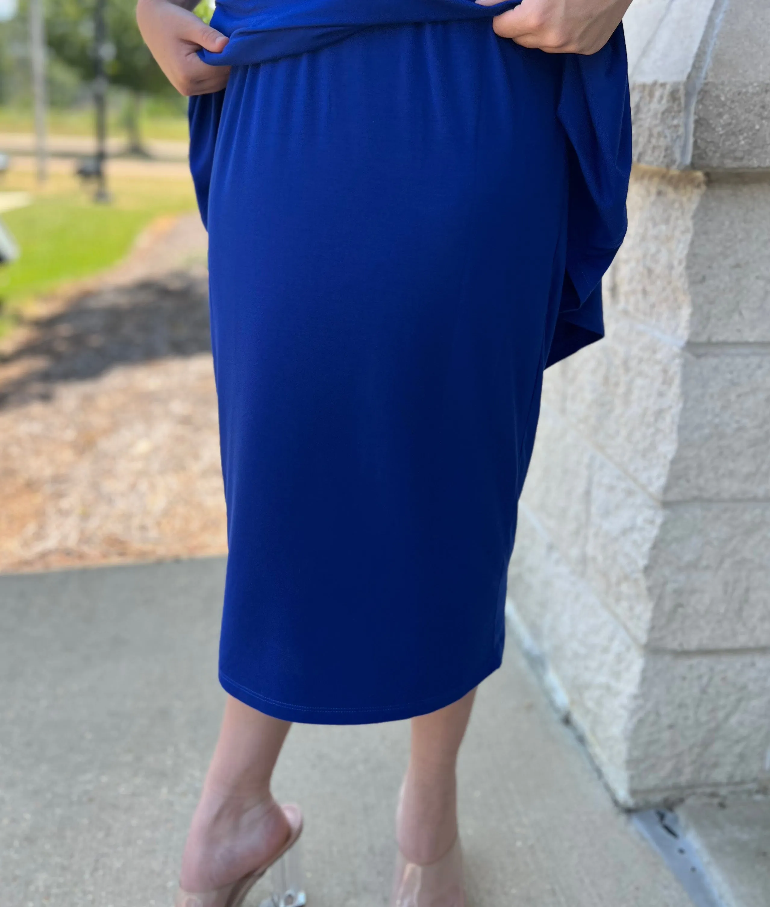 “New” Moxie Modal Lined Pencil Skirt
