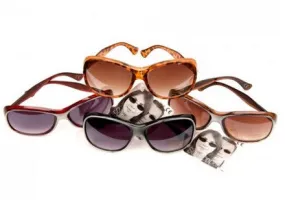 Plastic Frame Fashion Sunglasses Assorted Colours
