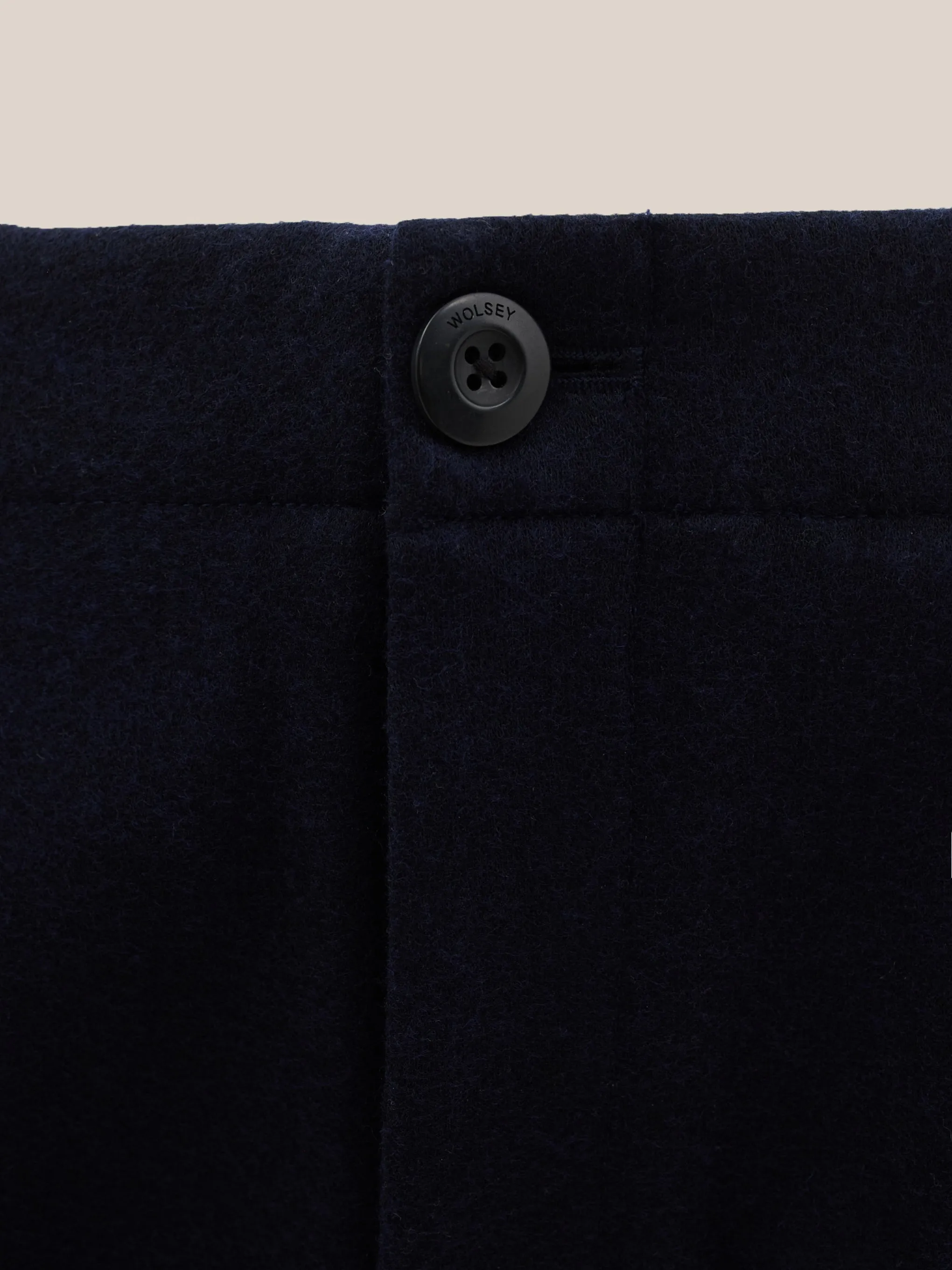 Pleat Front Wool Trouser