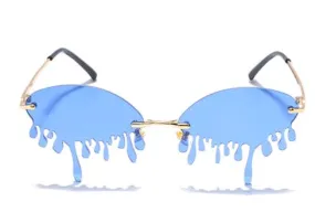 S331 Fashion Blue Dripping Fashion Sunglasses