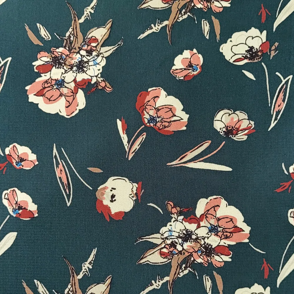 WILBY Floral Sketch Dress (3cols)